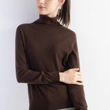 Women's Merino Wool Sweater 2025 Fall Winter Turtle Neck Long Sleeve First-Line Ready to Wear Seamless Knit Sweater