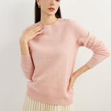 Women's 100% Pure Cashmere Sweater 2025 Fall Winter Crew Neck Long Sleeve Warm Soft Knitted Pullover