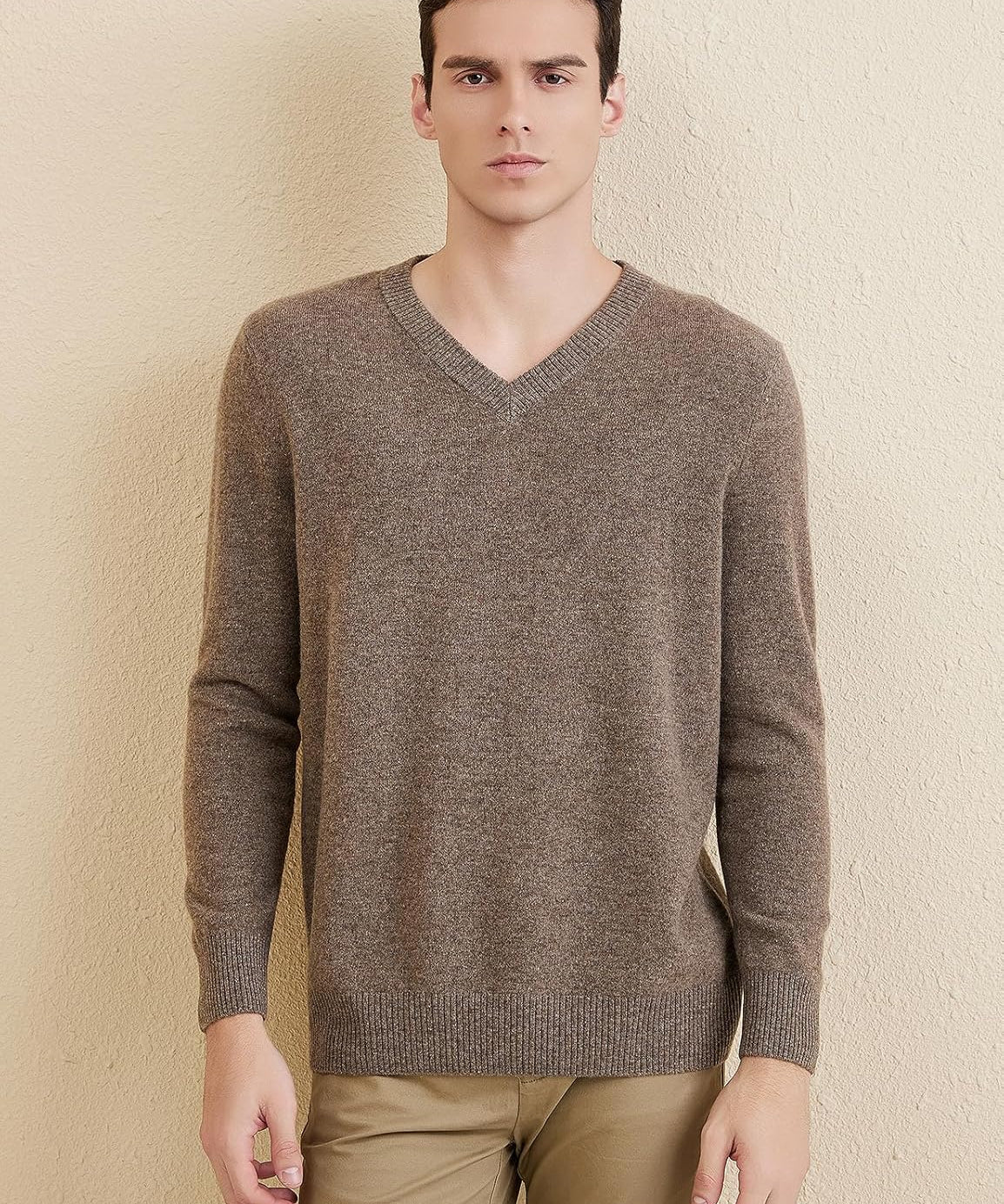 Australian Merino Wool V-Neck Sweater