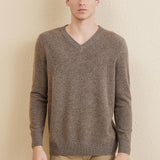 Chanyarn Men's 100% Merino Wool Sweater 2025 Fall Winter Casual V Neck Warm Soft Long Sleeve Knitted Pullover Sweater