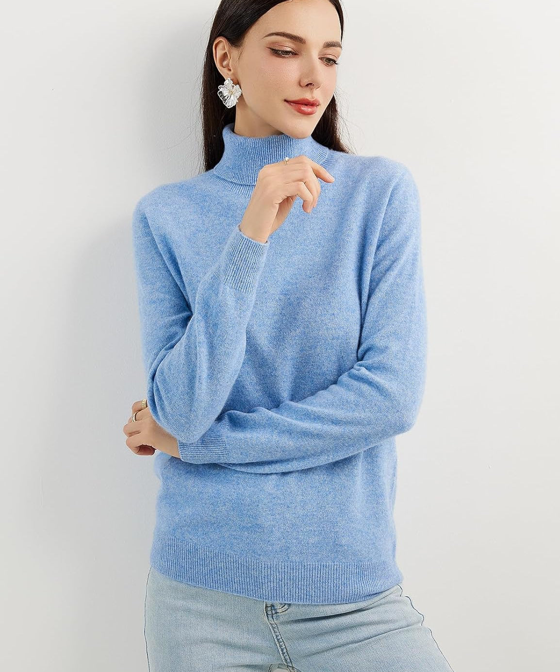 Mongolian Cashmere Turtleneck Sweater
