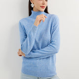 Women's 100% Pure Cashmere Sweater Turtleneck Long Sleeve Warm Soft 2025 Fall Winter Knit Pullover
