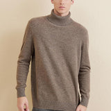 Chanyarn Men's 100% Merino Wool Sweater 2025 Fall Winter Casual Turtleneck Warm Soft Long Sleeve Knitted Pullover Sweater