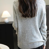 Chanyarn Women's 100% Merino Wool Seamless Sweater Mock Neck First-Line Ready to Wear Long Sleeve Knitted Pullover Tops