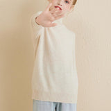 Girls 100% Merino Wool Sweater 2025 Fall Winter Kids Solid Mock Neck Warm Soft Long Sleeve Knit Pullover Jumper