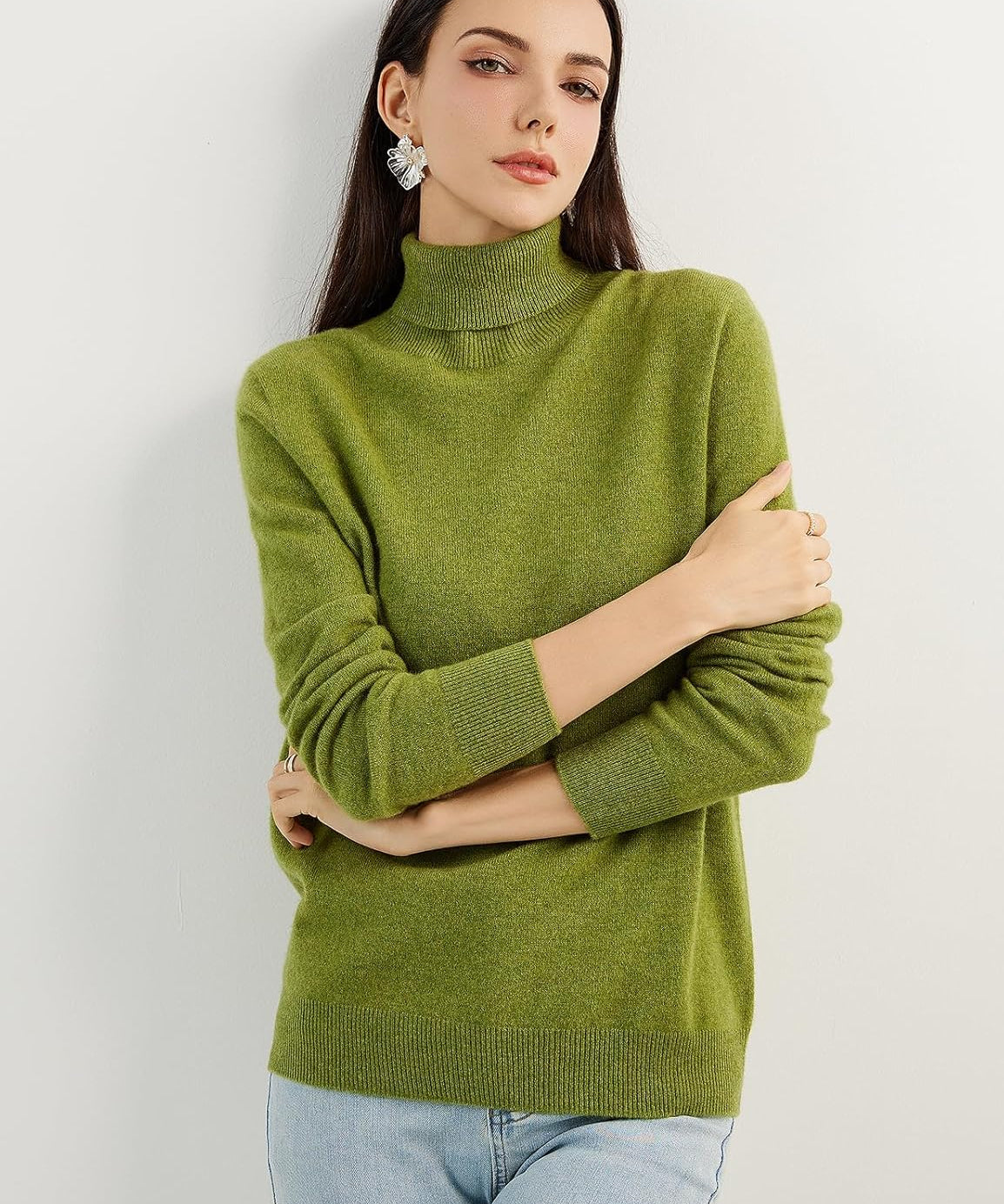 Mongolian Cashmere Turtleneck Sweater