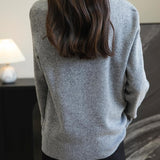 Chanyarn Women's 100% Merino Wool Seamless Sweater Mock Neck First-Line Ready to Wear Long Sleeve Knitted Pullover Tops