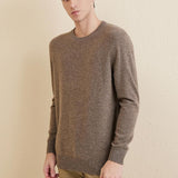 Chanyarn Men's 100% Merino Wool Sweater 2025 Fall Winter Casual Crewneck Warm Soft Long Sleeve Knitted Sweater