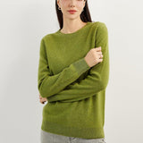 Women's 100% Pure Cashmere Sweater 2025 Fall Winter Crew Neck Long Sleeve Warm Soft Knitted Pullover