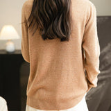 Chanyarn Women's 100% Merino Wool Seamless Sweater Mock Neck First-Line Ready to Wear Long Sleeve Knitted Pullover Tops