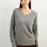 Chanyarn 100% Pure Cashmere Women's Sweater V-Neck Long Sleeve 2025 Fall Winter Warm Soft Knit Pullover