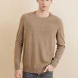 Chanyarn Men's 100% Merino Wool Sweater 2025 Fall Winter Casual Crewneck Warm Soft Long Sleeve Knitted Sweater