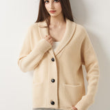 30% Cashmere 70% Merino Wool Cardigan Sweater