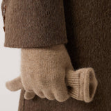 100% Pure Cashmere Gloves Winter Knit Gloves for Teens