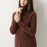 30% Cashmere 70% Merino Wool Turtle Neck Cardigan