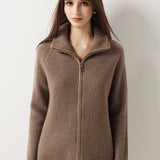 30% Cashmere 70% Merino Wool Turtle Neck Cardigan