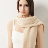 100% Merino Wool Knit Wrap Shawl with Sleeves