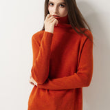 Maglione dolcevita 30% cashmere 70% lana merino