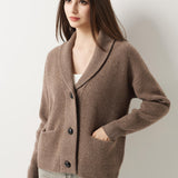 30% Cashmere 70% Merino Wool Cardigan Sweater