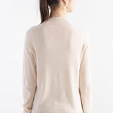 Women's Merino Wool Sweater 2025 Fall Winter Mock Neck Long Sleeve First-Line Ready to Wear Seamless Knit Sweater