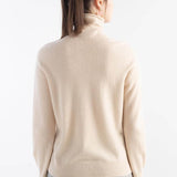 100% Pure Cashmere Women's Sweater Turtleneck Long Sleeve Warm Soft 2025 Fall Winter Knit Pullover