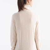 Women's Merino Wool Sweater 2025 Fall Winter Turtle Neck Long Sleeve First-Line Ready to Wear Seamless Knit Sweater