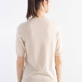 Women's Merino Wool Sweater 2025 Fall Winter Crew Neck Short Sleeve First-Line Ready to Wear Seamless Knit Sweater