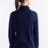 Women's Merino Wool Sweater 2025 Fall Winter Turtle Neck Long Sleeve First-Line Ready to Wear Seamless Knit Sweater