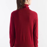Women's Merino Wool Sweater 2025 Fall Winter Turtle Neck Long Sleeve First-Line Ready to Wear Seamless Knit Sweater