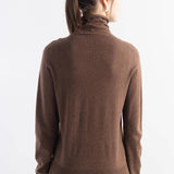 Women's Merino Wool Sweater 2025 Fall Winter Turtle Neck Long Sleeve First-Line Ready to Wear Seamless Knit Sweater