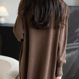 Women's Merino Wool Blend Cardigan Sweater 2025 Fall Winter Casual Open Front Long Sleeve Warm Soft Knit Cardigan