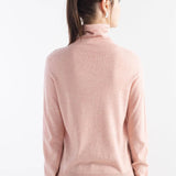 Women's Merino Wool Sweater 2025 Fall Winter Turtle Neck Long Sleeve First-Line Ready to Wear Seamless Knit Sweater