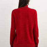 Women's 100% Pure Cashmere Sweater Turtleneck Long Sleeve Warm Soft 2025 Fall Winter Knit Pullover