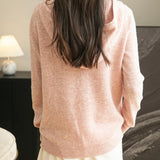 Cardigan de munición larga de manga larga de manga larga de lana 100% merino