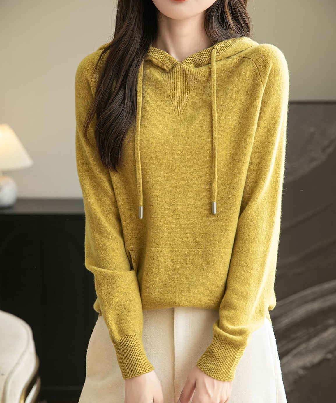 100% Merino Wool Hoodie with Pocket