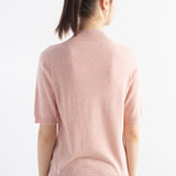 Women's Merino Wool Sweater 2025 Fall Winter Mock Neck Short Sleeve First-Line Ready to Wear Seamless Knit Sweater