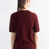 Women's Merino Wool Sweater 2025 Fall Winter Crew Neck Short Sleeve First-Line Ready to Wear Seamless Knit Sweater