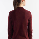 Women's Merino Wool Sweater 2025 Fall Winter Mock Neck Long Sleeve First-Line Ready to Wear Seamless Knit Sweater
