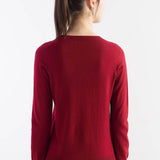 Women's Merino Wool Sweater 2025 Fall Winter Crew Neck Long Sleeve First-Line Ready to Wear Seamless Knit Sweater