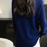 Chanyarn Women's 100% Merino Wool Sweater 2025 Fall Winter 1/4 Zip Pullover Casual Long Sleeve Knit Sweater Tops