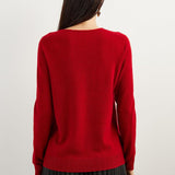 Chanyarn 100% Pure Cashmere Women's Sweater V-Neck Long Sleeve 2025 Fall Winter Warm Soft Knit Pullover