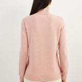 100% Pure Cashmere Women's Sweater Mock Neck Long Sleeve Warm Soft 2025 Fall Winter Knit Pullover