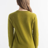 Mongolisk kashmirtröja med v-ringad