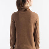 Women's Merino Wool Sweater 2025 Fall Winter Turtle Neck Long Sleeve First-Line Ready to Wear Seamless Knit Sweater
