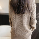 Chanyarn Women's 100% Merino Wool Sweater 2025 Fall Winter Turtleneck Vintage Warm Soft Long Sleeve Cable Knit Sweater