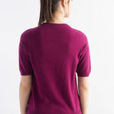 Frauen Merino Wollpullover 2025 Herbst Winter gegen Nacken Kurzarm Erstlinienanschluss bereit zum Tragen nahtloser Strickpullover