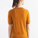 Women's Merino Wool Sweater 2025 Fall Winter Crew Neck Short Sleeve First-Line Ready to Wear Seamless Knit Sweater