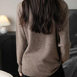 Chanyarn Women's 100% Merino Wool V Neck Sweater 2025 First-Line Ready to Wear Casual Long Sleeve Seamless Knit Sweater