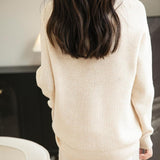 Chanyarn Women's 100% Merino Wool Sweater 2025 Fall Winter 1/4 Zip Pullover Casual Long Sleeve Knit Sweater Tops