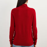 100% Pure Cashmere Women's Sweater Turtleneck Long Sleeve Warm Soft 2025 Fall Winter Knit Pullover